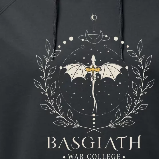 Fourth Wing Basgiath Fantasy Book Romantasy Dragons Yarros Performance Fleece Hoodie