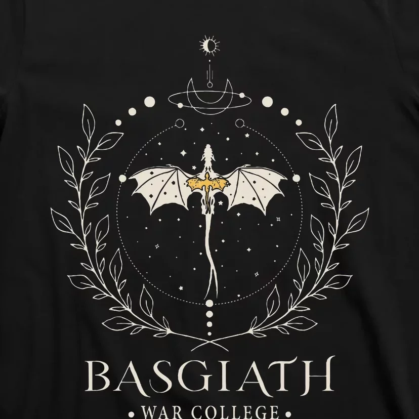 Fourth Wing Basgiath Fantasy Book Romantasy Dragons Yarros T-Shirt