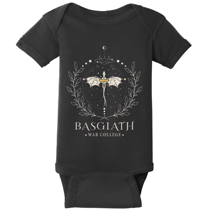 Fourth Wing Basgiath Fantasy Book Romantasy Dragons Yarros Baby Bodysuit