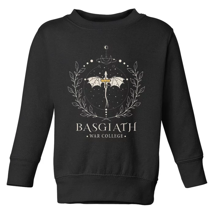 Fourth Wing Basgiath Fantasy Book Romantasy Dragons Yarros Toddler Sweatshirt