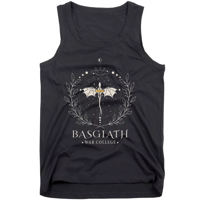 Fourth Wing Basgiath Fantasy Book Romantasy Dragons Yarros Tank Top