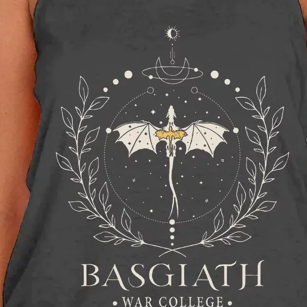 Fourth Wing Basgiath Fantasy Book Romantasy Dragons Yarros Women's Knotted Racerback Tank