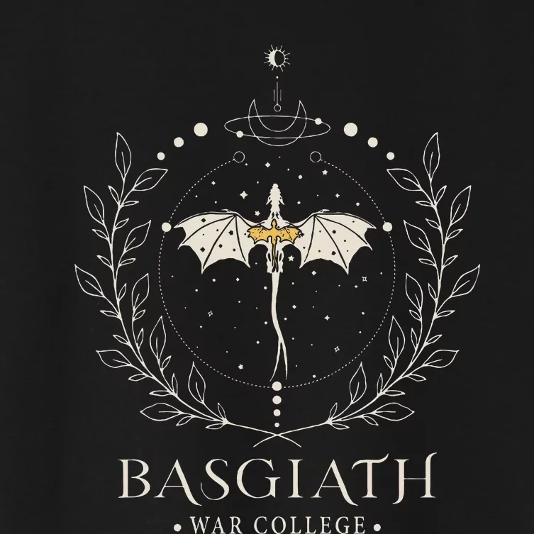 Fourth Wing Basgiath Fantasy Book Romantasy Dragons Yarros Women's Crop Top Tee