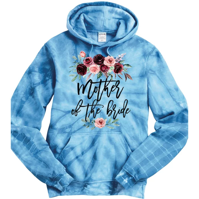 Floral Wreath Bridal Team Matching Present Set Tie Dye Hoodie