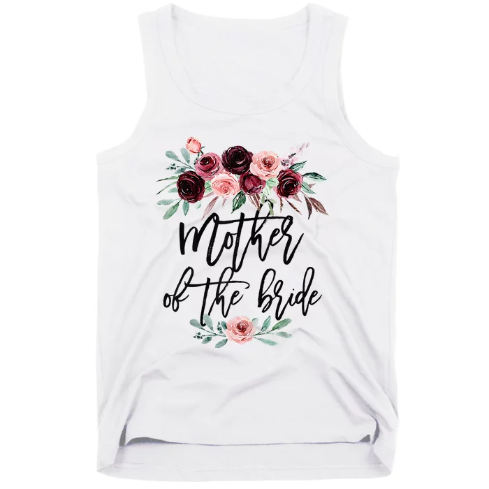 Floral Wreath Bridal Team Matching Present Set Tank Top