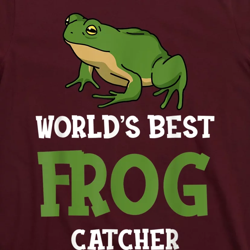 Frog World's Best Frog Catcher Boys Girls Frog Hunter T-Shirt