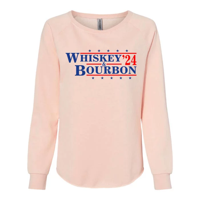 Funny Whiskey Bourbon Whiskey 24 And Bourbon Womens California Wash Sweatshirt