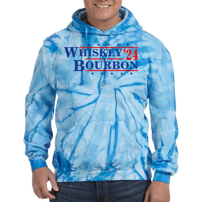 Funny Whiskey Bourbon Whiskey 24 And Bourbon Tie Dye Hoodie