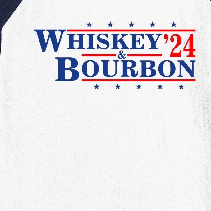 Funny Whiskey Bourbon Whiskey 24 And Bourbon Baseball Sleeve Shirt