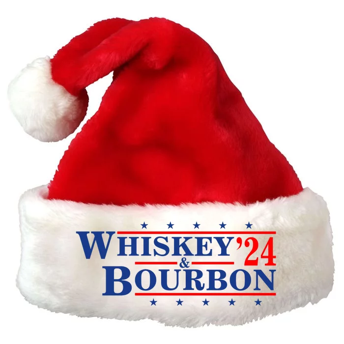 Funny Whiskey Bourbon Whiskey 24 And Bourbon Premium Christmas Santa Hat