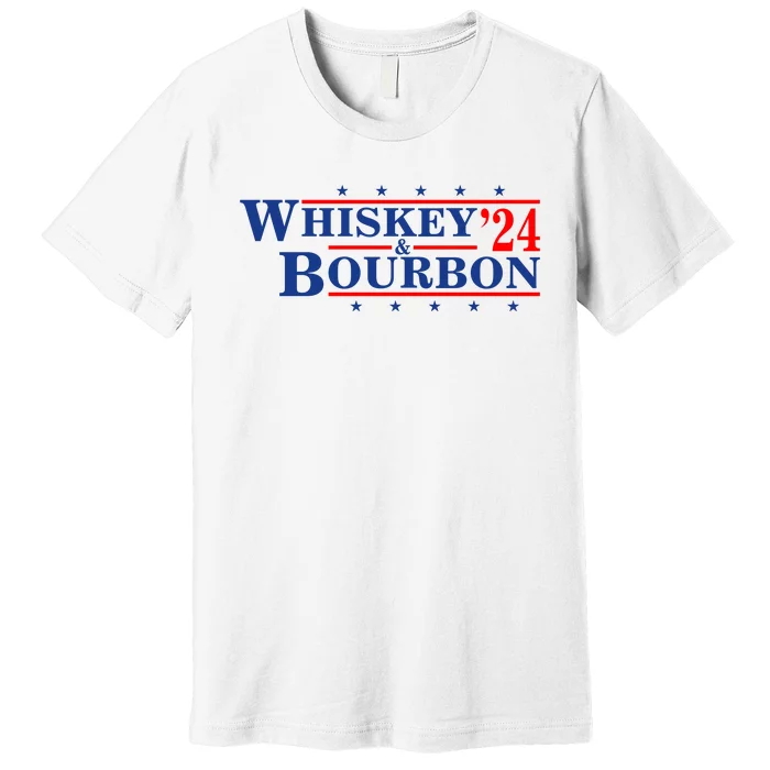 Funny Whiskey Bourbon Whiskey 24 And Bourbon Premium T-Shirt