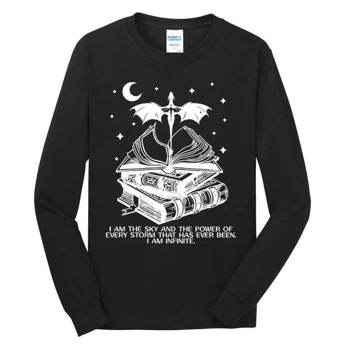 Fourth Wing Basgiath War College Bookish I Am The Sky Tall Long Sleeve T-Shirt