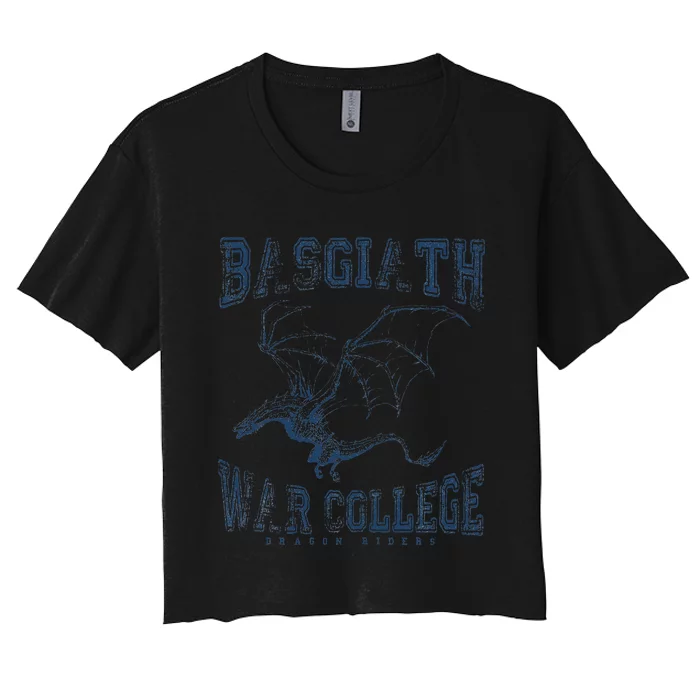 Fourth Wing Basgiath Fantasy Book Romantasy Dragons Yarros Women's Crop Top Tee