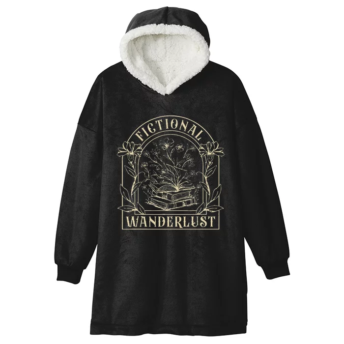 Fictional Wanderlust Book Lover Bookish Smut Book Reading Hooded Wearable Blanket