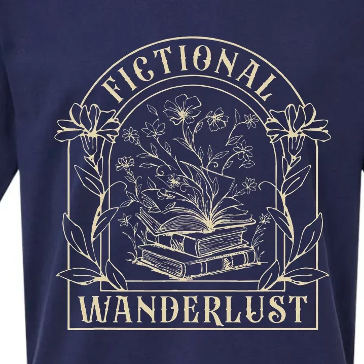 Fictional Wanderlust Book Lover Bookish Smut Book Reading Sueded Cloud Jersey T-Shirt