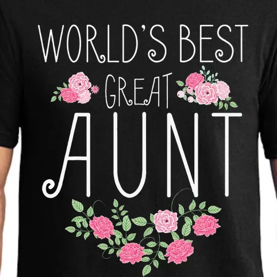 Family World's Best Great Aunt Funny Auntie Ever Gift Pajama Set