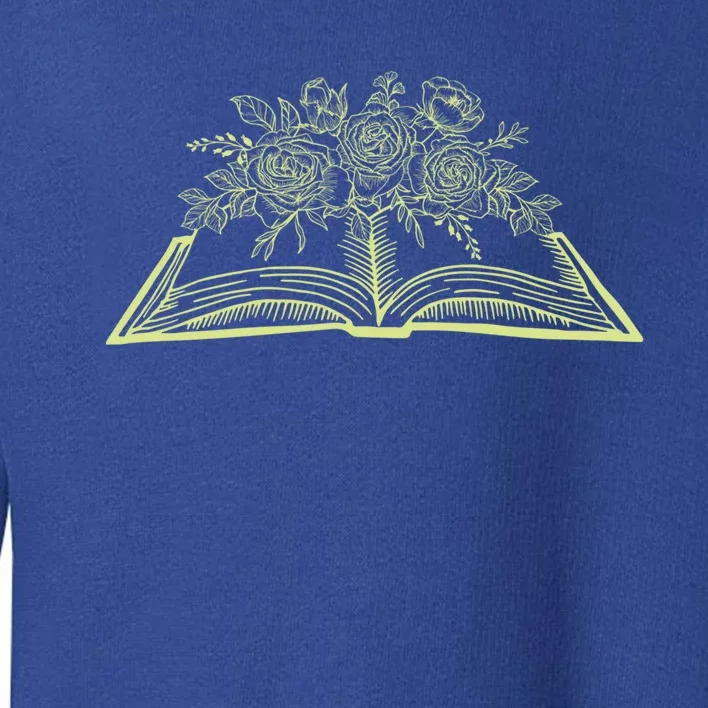 Funny Wildflowers Book Librarian Reader Bookaholic Bookworm Gift Toddler Sweatshirt