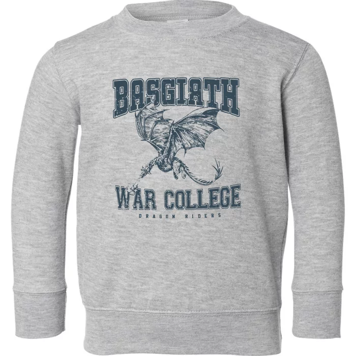 Fourth Wing Basgiath War College Bookish Dragon Rider Toddler Sweatshirt