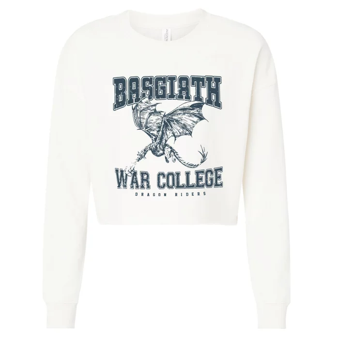 Fourth Wing Basgiath War College Bookish Dragon Rider Cropped Pullover Crew