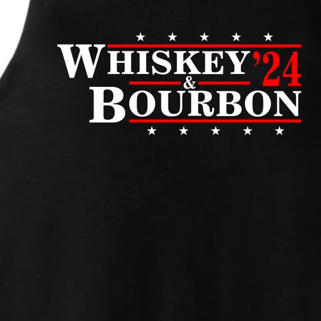 Funny Whiskey Bourbon Whiskey 24 And Bourbon Ladies Tri-Blend Wicking Tank