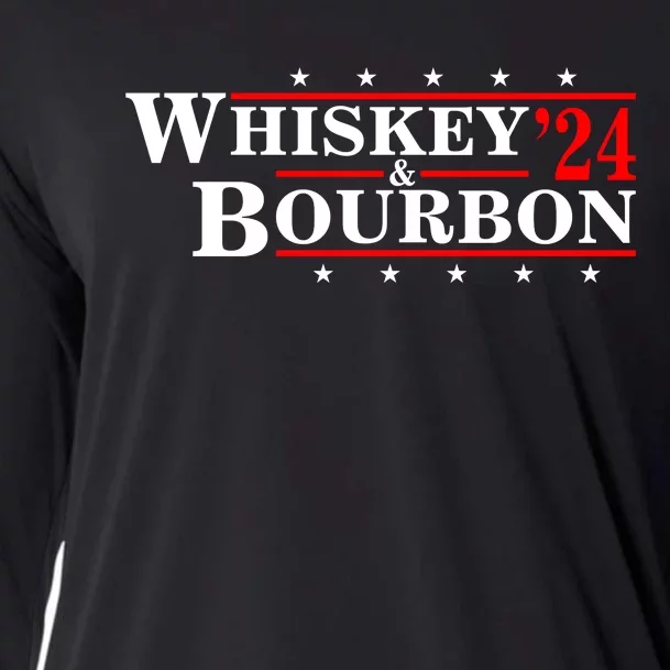 Funny Whiskey Bourbon Whiskey 24 And Bourbon Cooling Performance Long Sleeve Crew