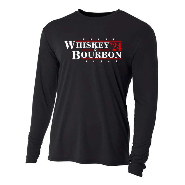 Funny Whiskey Bourbon Whiskey 24 And Bourbon Cooling Performance Long Sleeve Crew