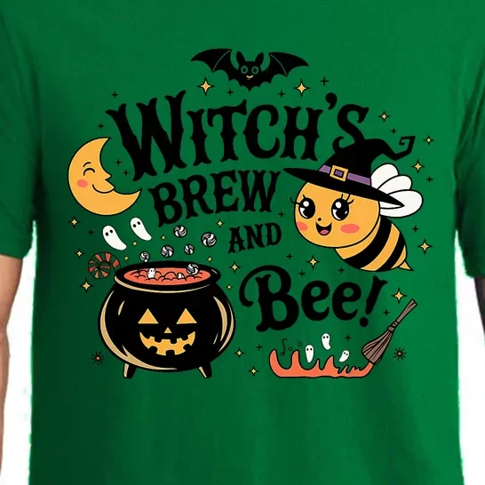 Funny WitchS Brew And Bee! Cute Bee Witched Scary Pajama Set