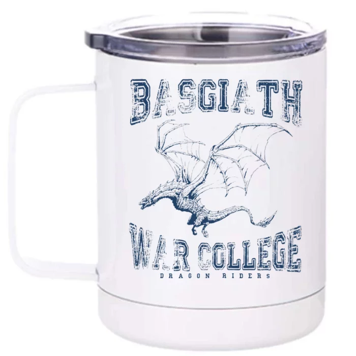 Fourth Wing Basgiath Fantasy Book Romantasy Dragons Front & Back 12oz Stainless Steel Tumbler Cup