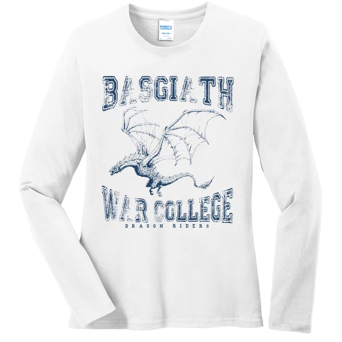 Fourth Wing Basgiath Fantasy Book Romantasy Dragons Ladies Long Sleeve Shirt