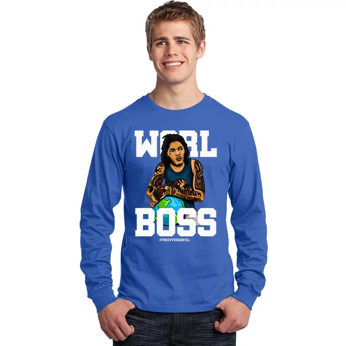 Free Worl Boss! Kartel Music Lover Gift Tall Long Sleeve T-Shirt