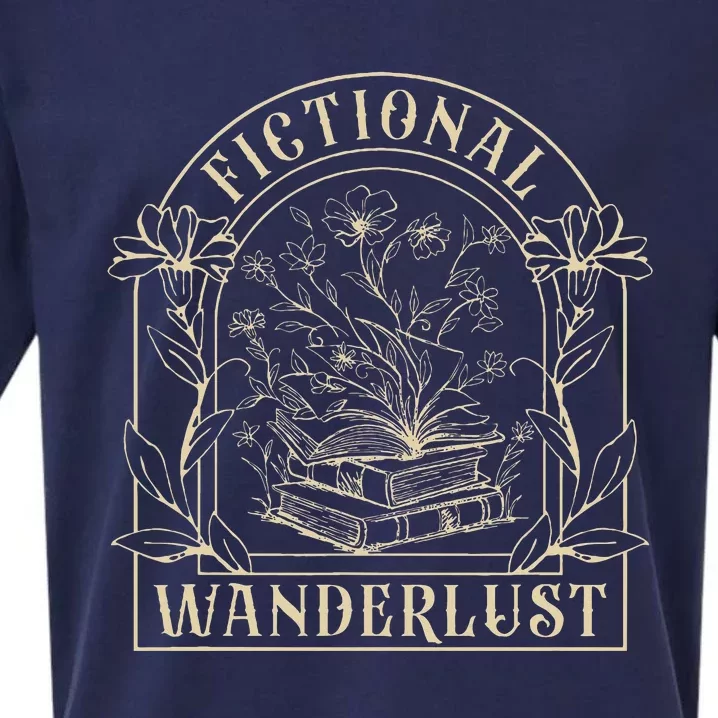 Fictional Wanderlust Book Lover Bookish Smut Book Reading Sueded Cloud Jersey T-Shirt