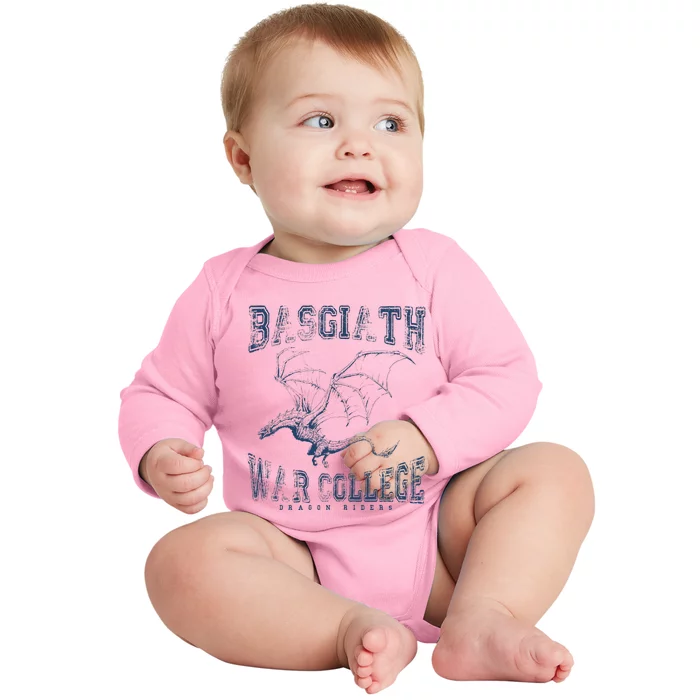 Fourth Wing Basgiath Fantasy Book Romantasy Dragons Yarros Baby Long Sleeve Bodysuit