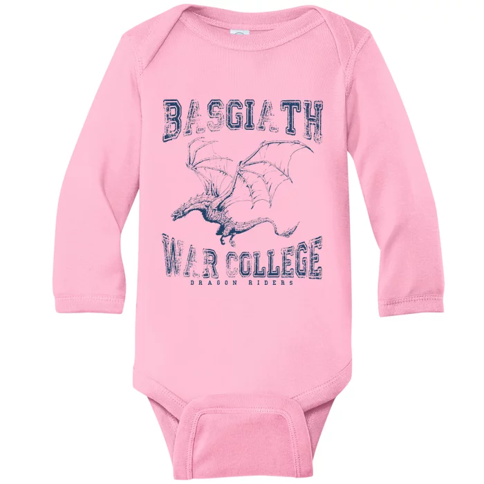 Fourth Wing Basgiath Fantasy Book Romantasy Dragons Yarros Baby Long Sleeve Bodysuit