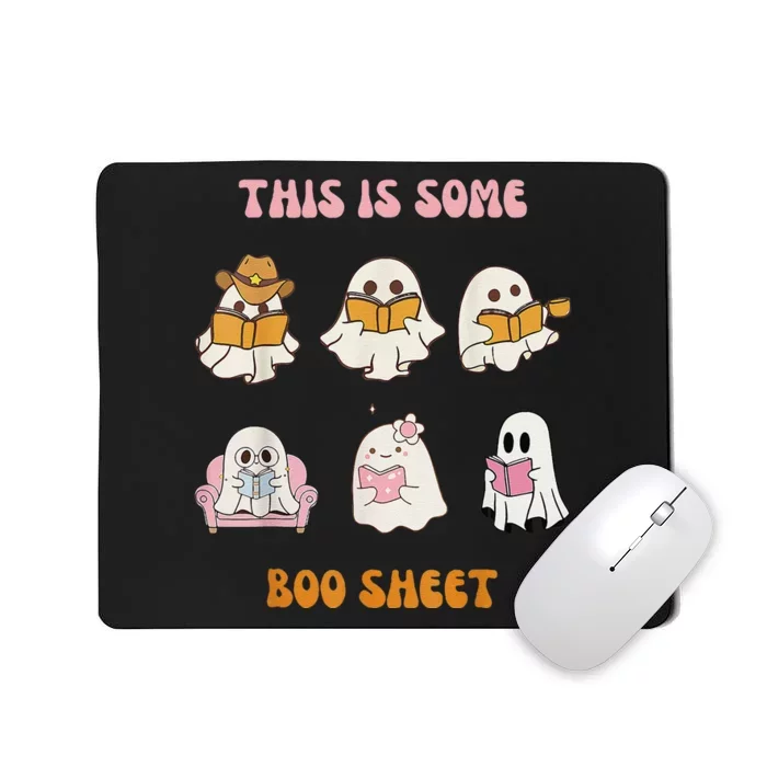 Funny Welcome Back To School Ghost Reading Halloween Books Mousepad