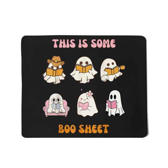 Funny Welcome Back To School Ghost Reading Halloween Books Mousepad