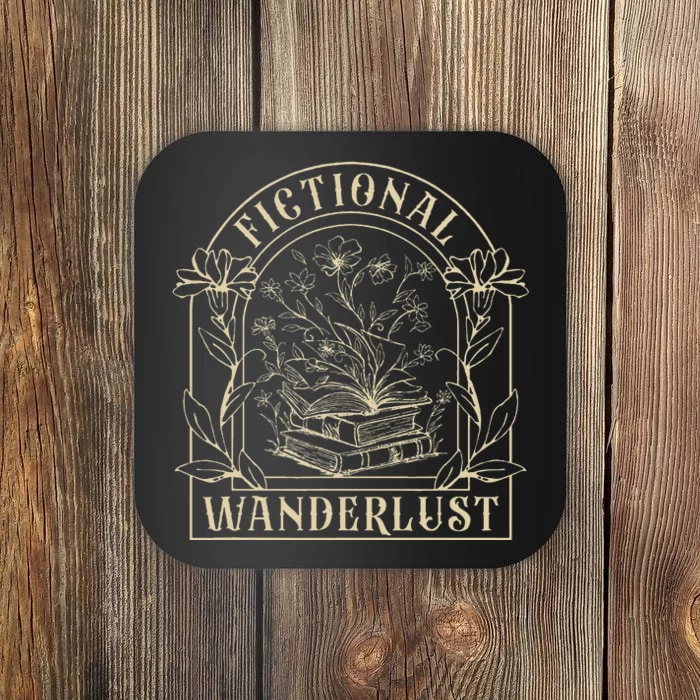 Fictional Wanderlust Book Lover Bookish Smut Book Reading Coaster