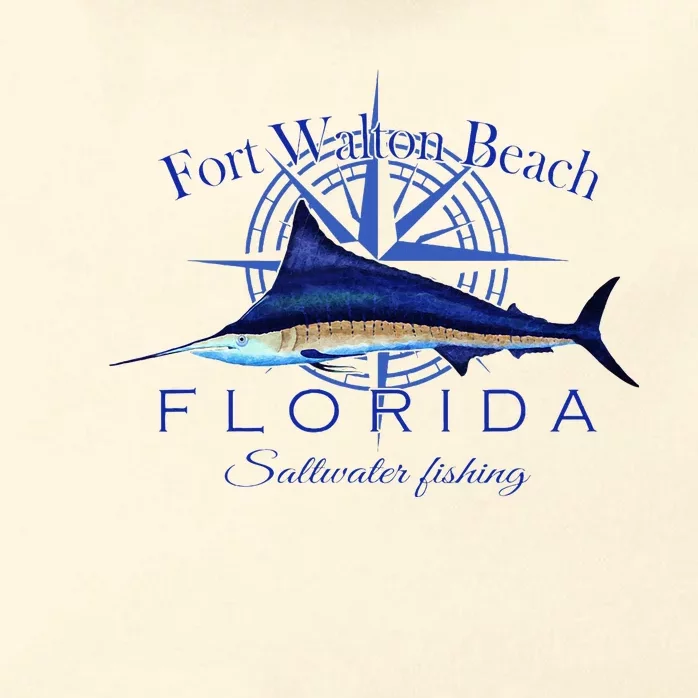 Fort Walton Beach Florida Sailfish Saltwater Zip Tote Bag