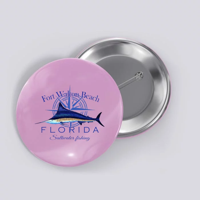 Fort Walton Beach Florida Sailfish Saltwater Button