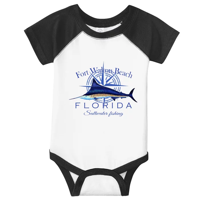 Fort Walton Beach Florida Sailfish Saltwater Infant Baby Jersey Bodysuit