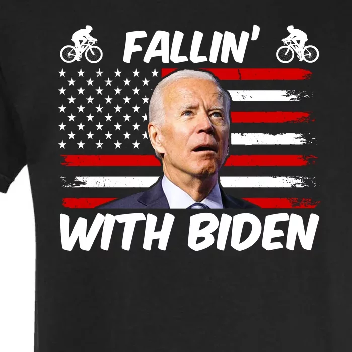 Fallin With Biden Funny Bike Meme Garment-Dyed Heavyweight T-Shirt