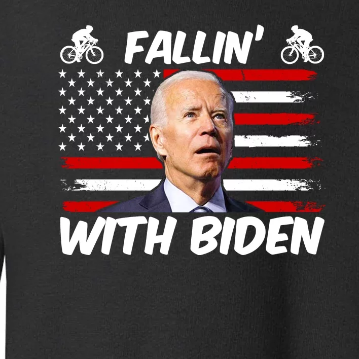 Fallin With Biden Funny Bike Meme Toddler Sweatshirt