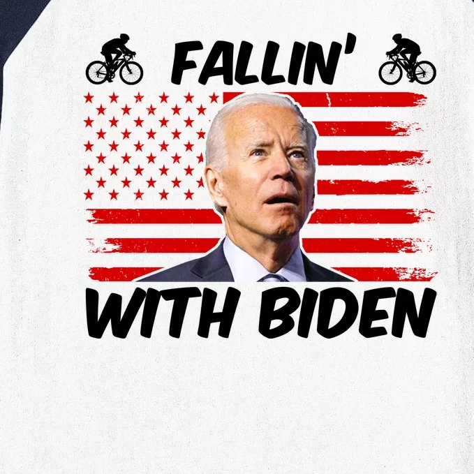 Fallin With Biden Funny Bike Meme Baseball Sleeve Shirt