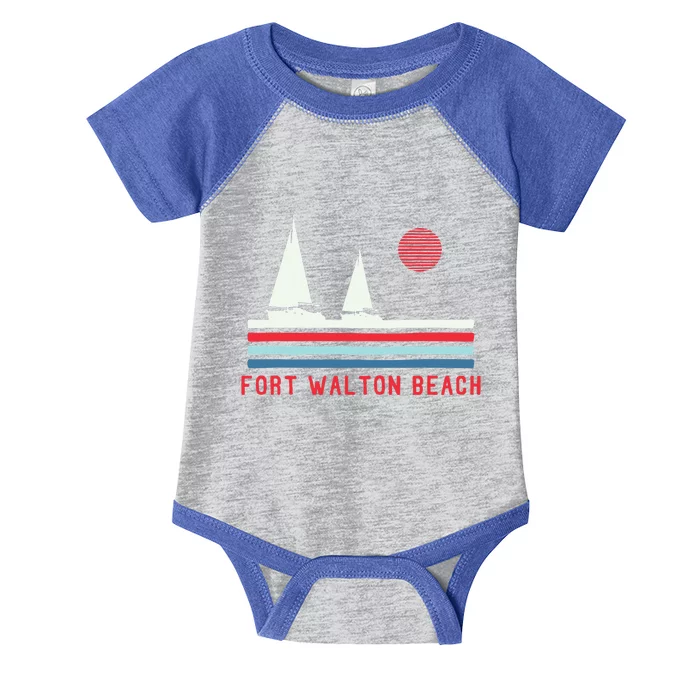 Fort Walton Beach Fl Sailboat Infant Baby Jersey Bodysuit