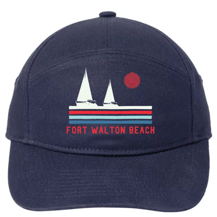 Fort Walton Beach Fl Sailboat 7-Panel Snapback Hat