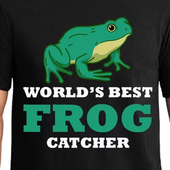 Frog World's Best Frog Catcher Frog Hunter Pajama Set