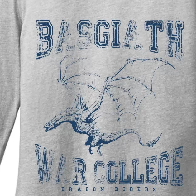 Fourth Wing Basgiath Fantasy Book Romantasy Dragons Womens CVC Long Sleeve Shirt