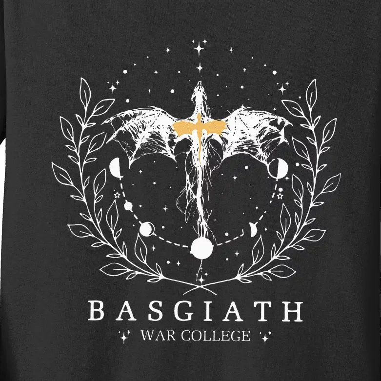 Fourth Wing Basgiath War College Bookish Kids Long Sleeve Shirt