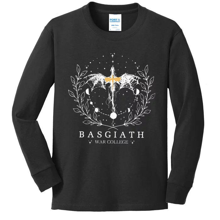 Fourth Wing Basgiath War College Bookish Kids Long Sleeve Shirt