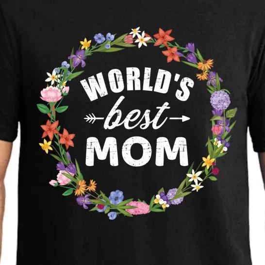 Funny WorldS Best Mom Gift For MotherS Day Pajama Set