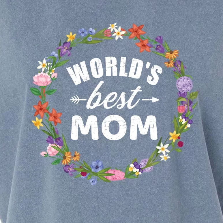 Funny WorldS Best Mom Gift For MotherS Day Garment-Dyed Women's Muscle Tee